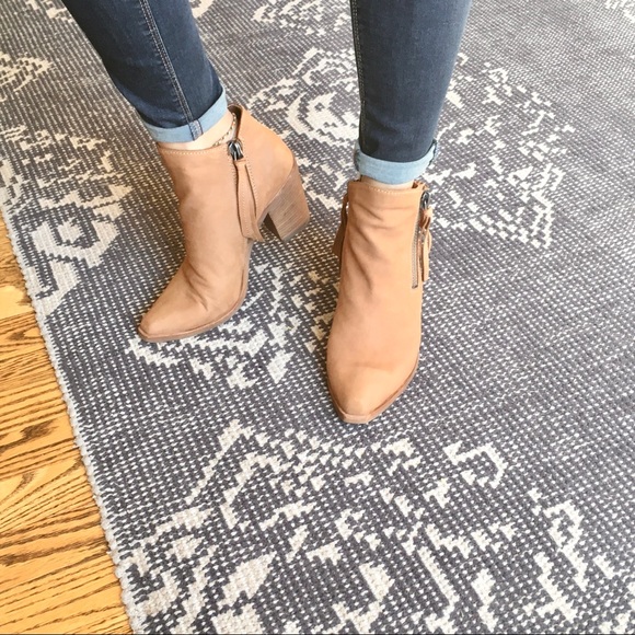 Dolce Vita Tan Leather Heeled Booties 6.5 - Picture 8 of 8